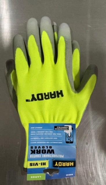 Hardy Hi-Vis Work Gloves